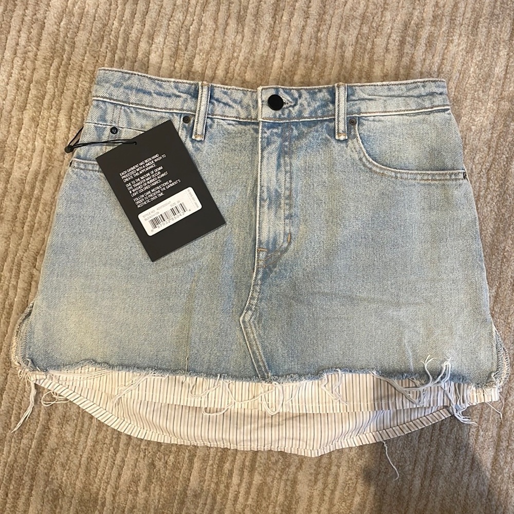 Alexander Wang Denim Mini skirt - Size 26 NWT